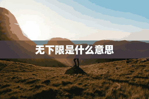 无下限是什么意思